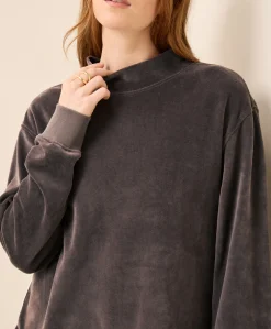 Women Pact Organic Pure Velour Mock Tunic
