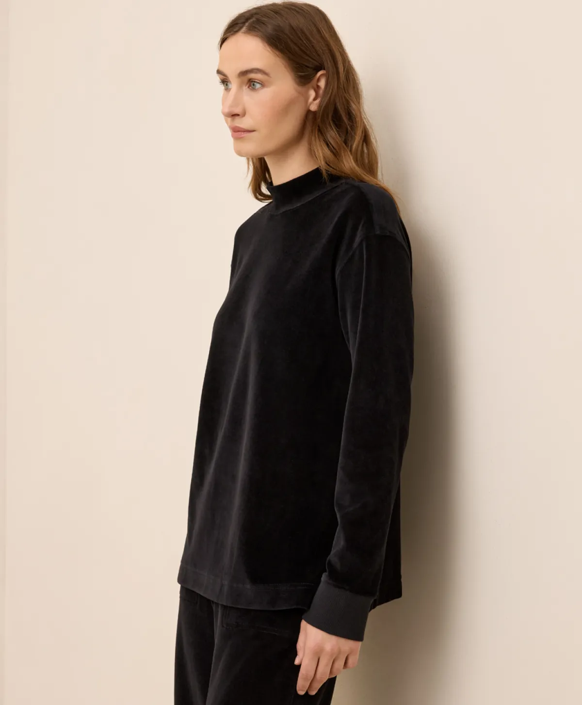 Women Pact Organic Pure Velour Mock Tunic