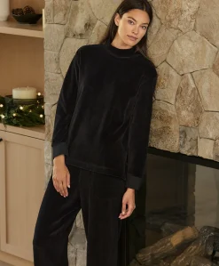Women Pact Organic Pure Velour Mock Tunic