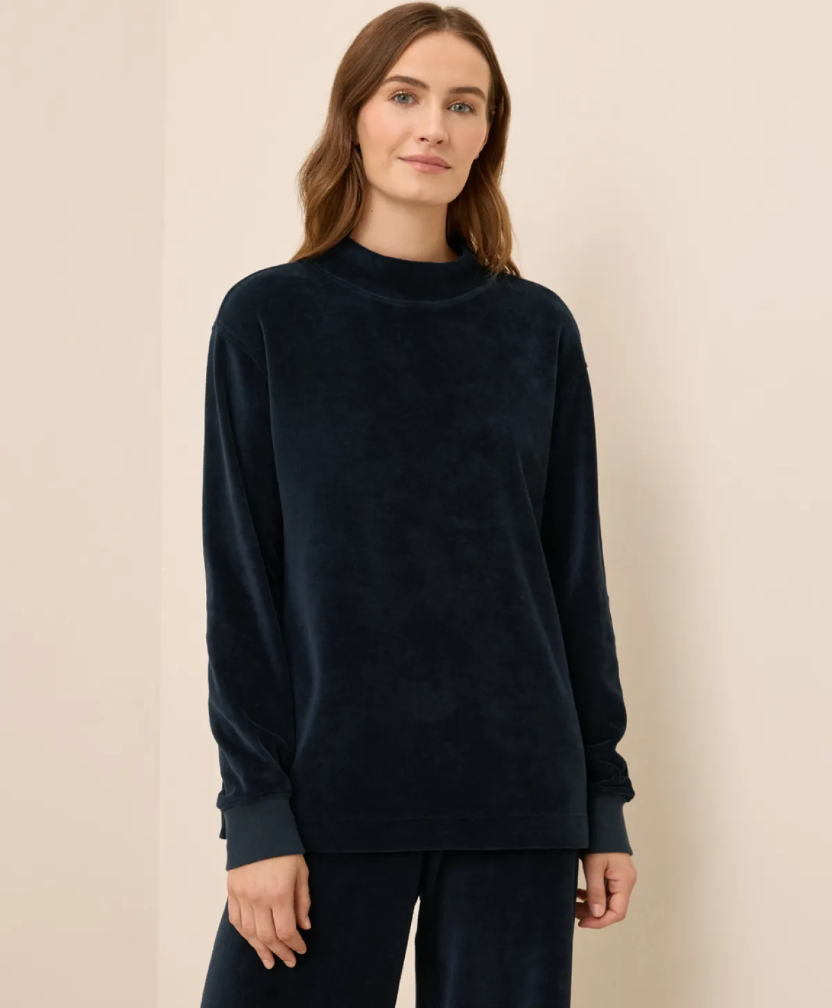 Women Pact Organic Pure Velour Mock Tunic
