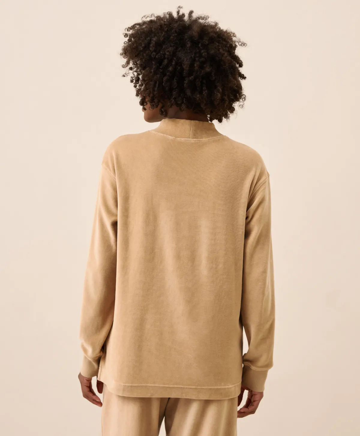 Women Pact Organic Pure Velour Mock Tunic