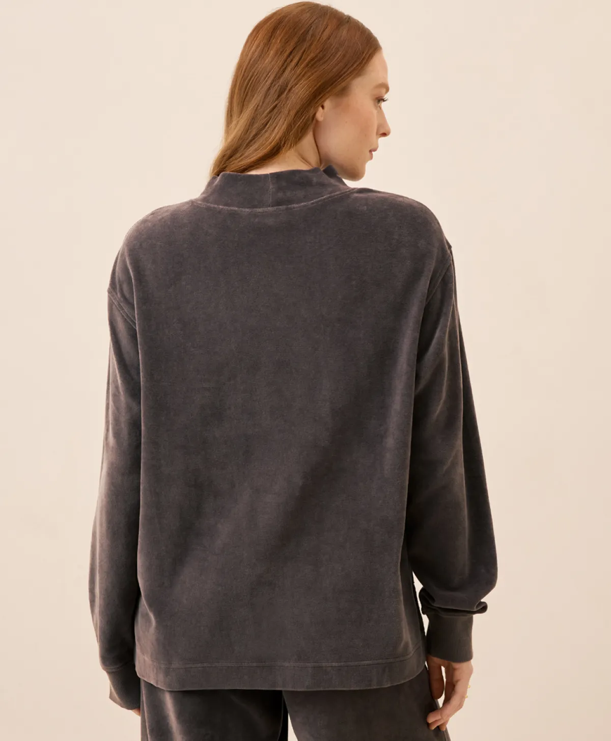 Women Pact Organic Pure Velour Mock Tunic