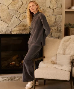 Women Pact Organic Pure Velour Mock Tunic