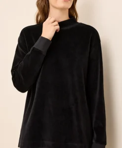 Women Pact Organic Pure Velour Mock Tunic