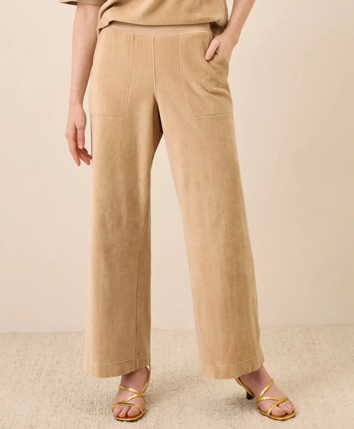Women Pact Organic Pure Velour Wide Leg Pant