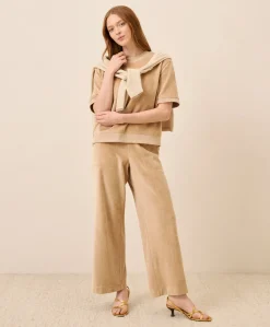 Women Pact Organic Pure Velour Wide Leg Pant