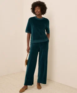 Women Pact Organic Pure Velour Wide Leg Pant