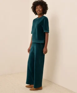 Women Pact Organic Pure Velour Wide Leg Pant