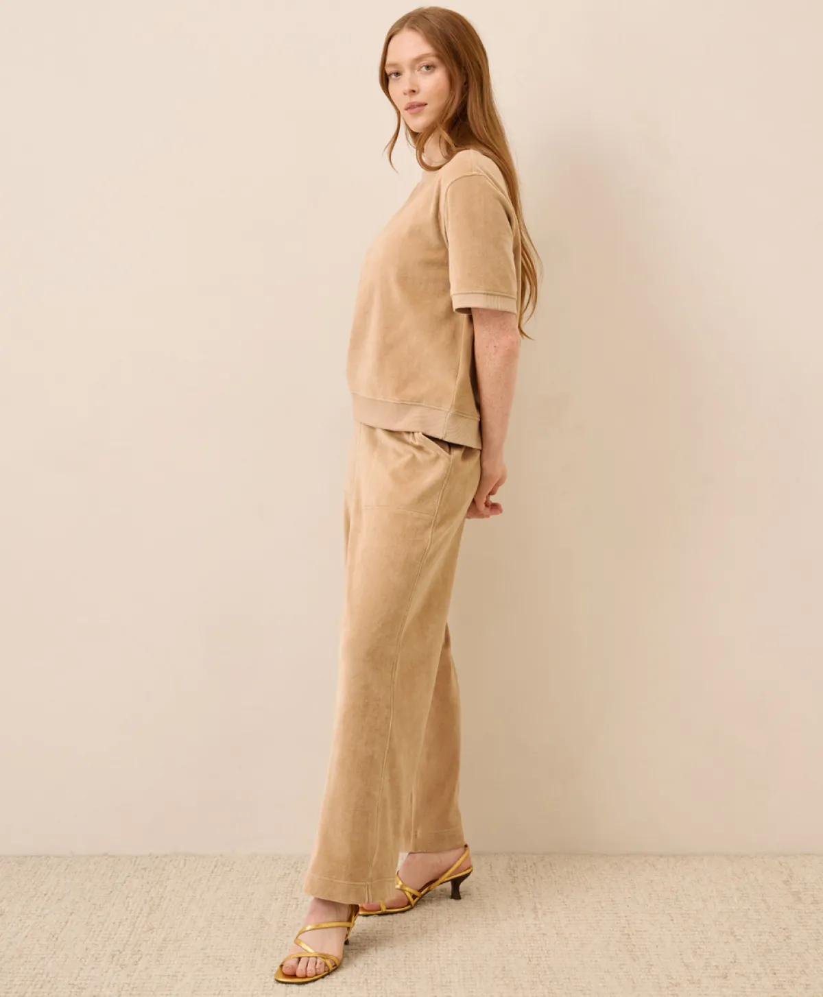 Women Pact Organic Pure Velour Wide Leg Pant