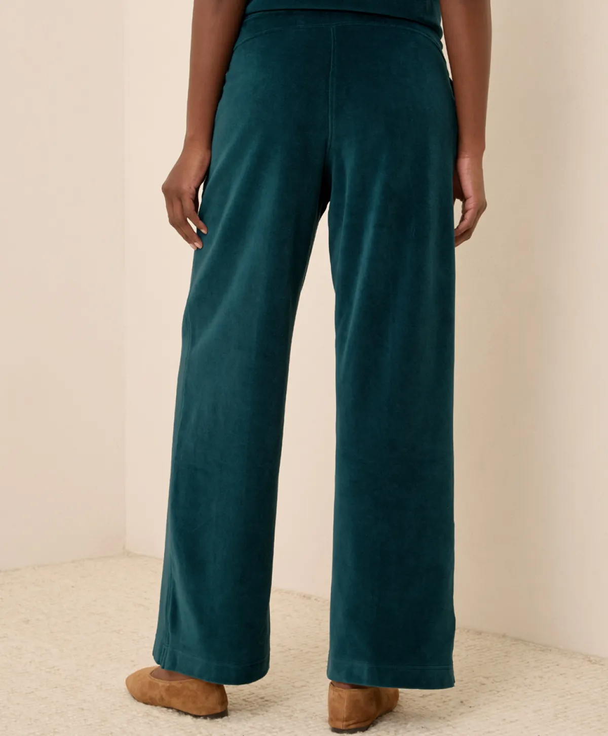 Women Pact Organic Pure Velour Wide Leg Pant