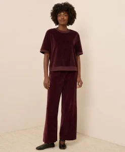 Women Pact Organic Pure Velour Wide Leg Pant