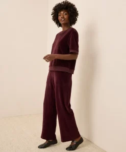 Women Pact Organic Pure Velour Wide Leg Pant
