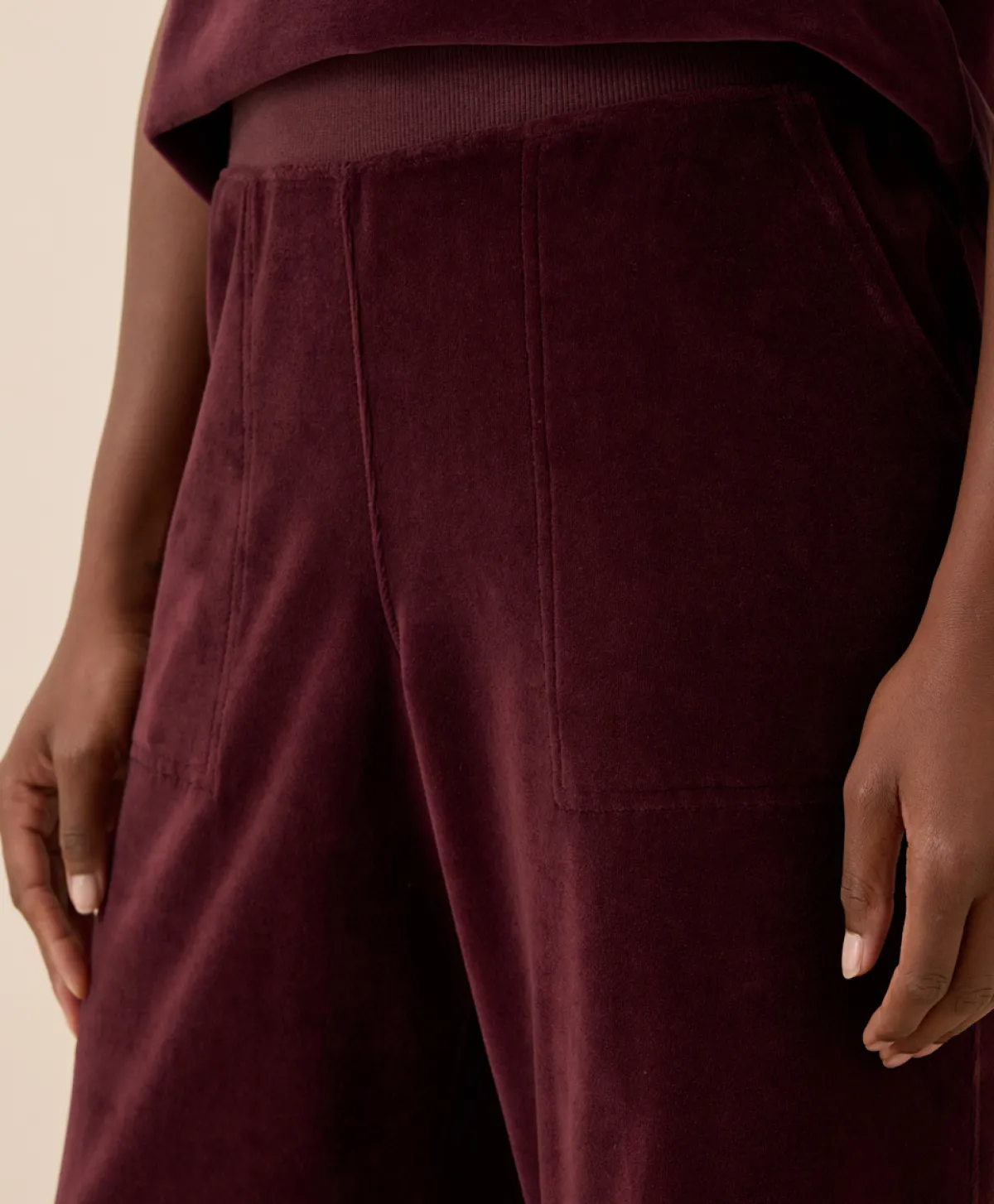 Women Pact Organic Pure Velour Wide Leg Pant