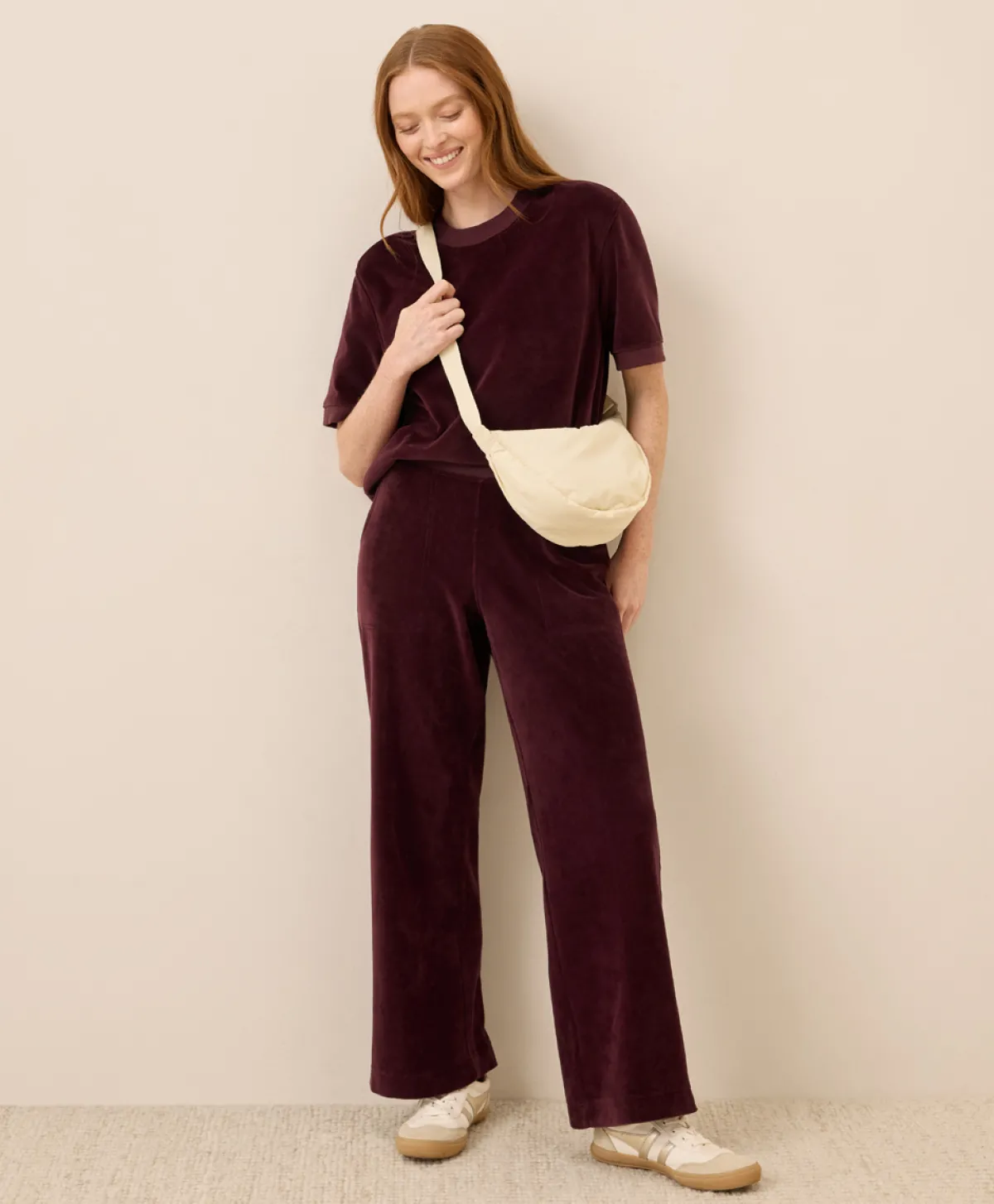 Women Pact Organic Pure Velour Wide Leg Pant