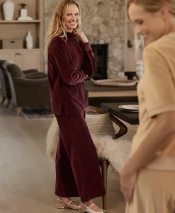 Women Pact Organic Pure Velour Wide Leg Pant