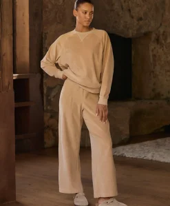 Women Pact Organic Pure Velour Wide Leg Pant