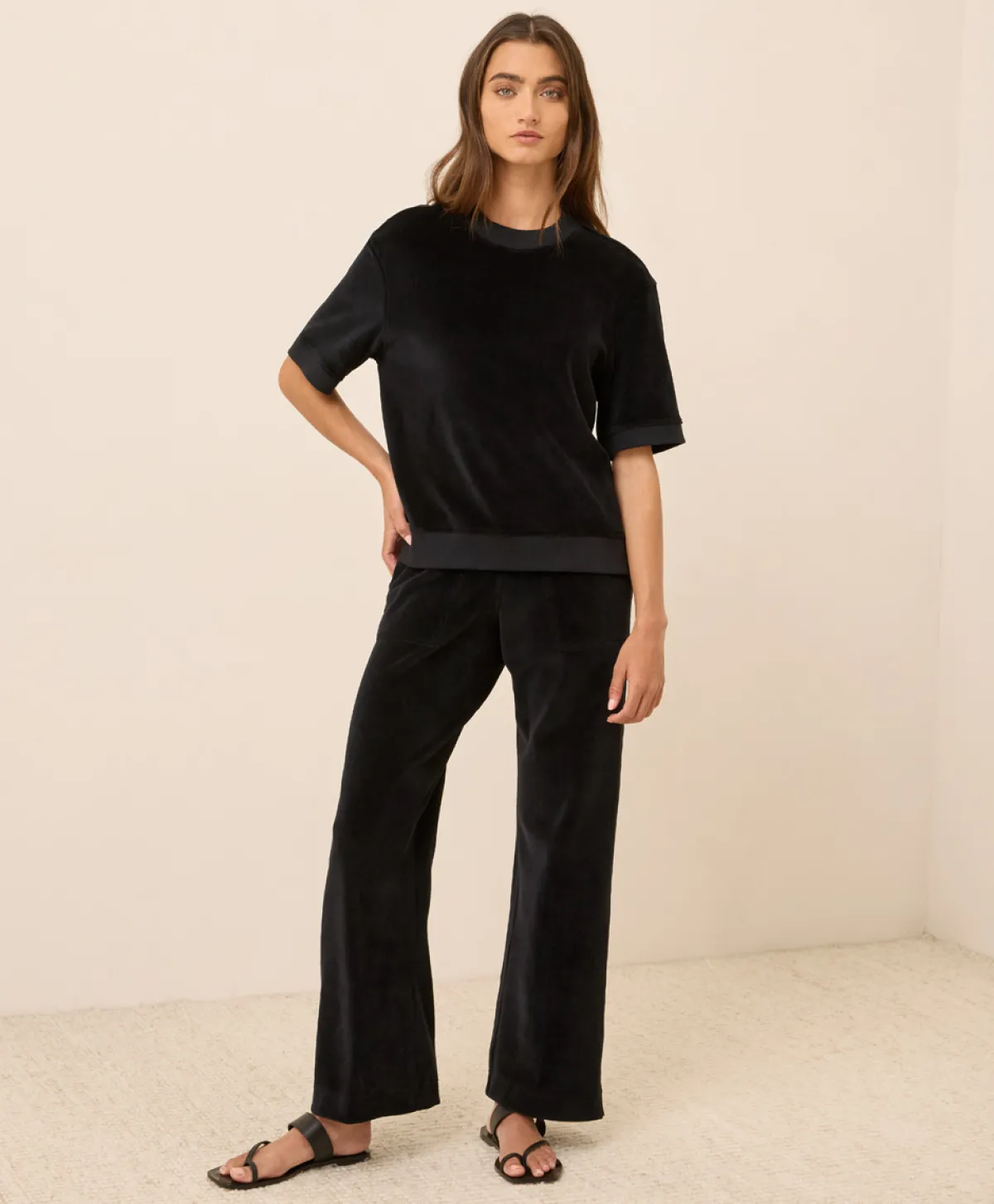 Women Pact Organic Pure Velour Wide Leg Pant