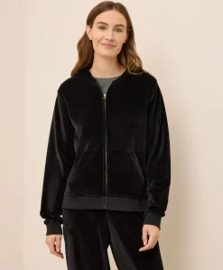 Women Pact Organic Pure Velour Zip Hoodie