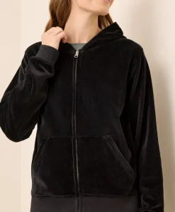 Women Pact Organic Pure Velour Zip Hoodie