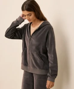 Women Pact Organic Pure Velour Zip Hoodie