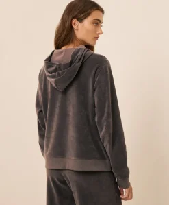 Women Pact Organic Pure Velour Zip Hoodie