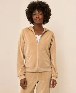 Women Pact Organic Pure Velour Zip Hoodie