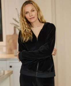 Women Pact Organic Pure Velour Zip Hoodie