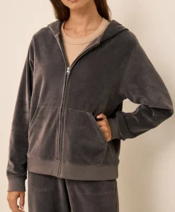 Women Pact Organic Pure Velour Zip Hoodie