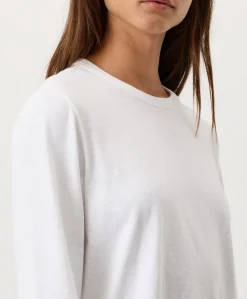 Women Pact Organic Soft-Slub Essential Crewneck Long Sleeve Tee