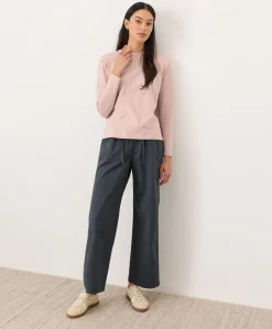 Women Pact Organic Soft-Slub Essential Crewneck Long Sleeve Tee