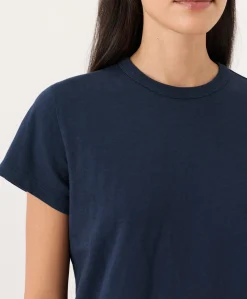 Women Pact Organic Soft-Slub Essential Crewneck Tee