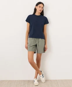 Women Pact Organic Soft-Slub Essential Crewneck Tee