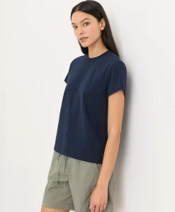Women Pact Organic Soft-Slub Essential Crewneck Tee