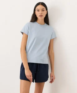 Women Pact Organic Soft-Slub Essential Crewneck Tee