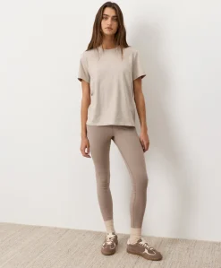 Women Pact Organic Soft-Slub Essential Crewneck Tee
