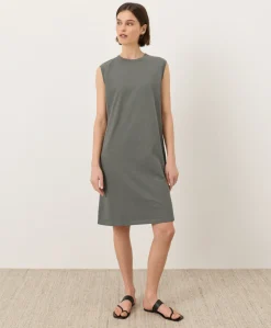 Women Pact Organic Soft-Slub Essential Easy Muscle Tee Dress