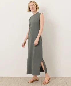 Women Pact Organic Soft-Slub Essential Easy Muscle Tee Maxi Dress