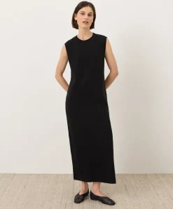 Women Pact Organic Soft-Slub Essential Easy Muscle Tee Maxi Dress