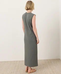 Women Pact Organic Soft-Slub Essential Easy Muscle Tee Maxi Dress