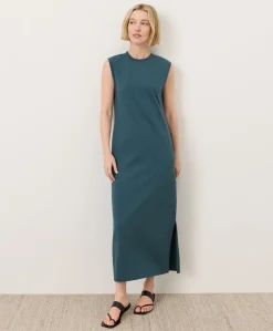 Women Pact Organic Soft-Slub Essential Easy Muscle Tee Maxi Dress