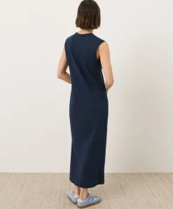 Women Pact Organic Soft-Slub Essential Easy Muscle Tee Maxi Dress