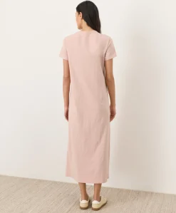 Women Pact Organic Soft-Slub Essential Easy Tee Maxi Dress