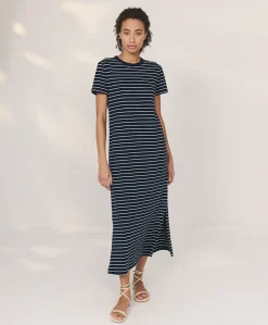 Women Pact Organic Soft-Slub Essential Easy Tee Maxi Dress
