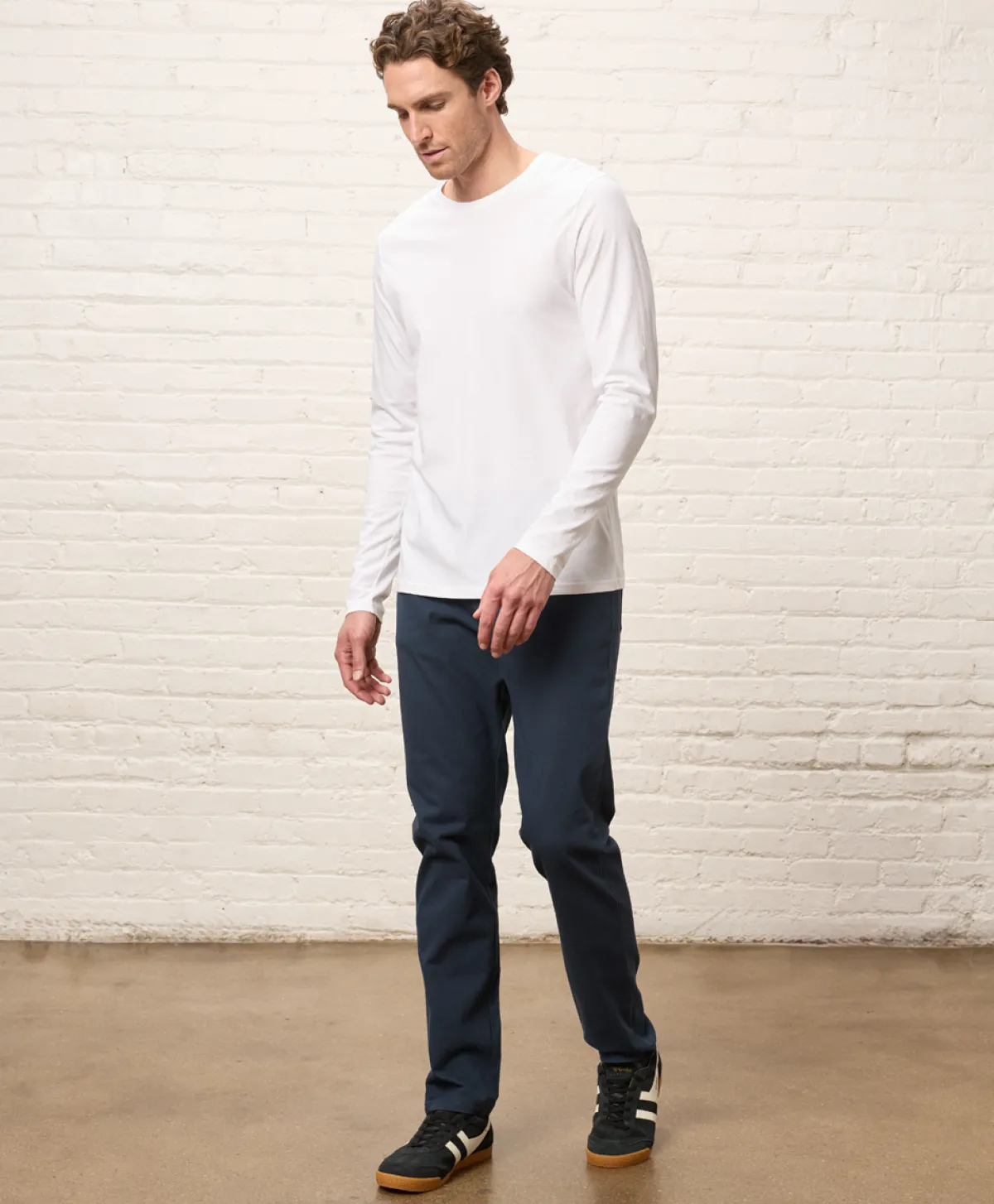 Pact Organic Softspun Essential Crewneck Long Sleeve Tee