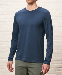 Pact Organic Softspun Essential Crewneck Long Sleeve Tee