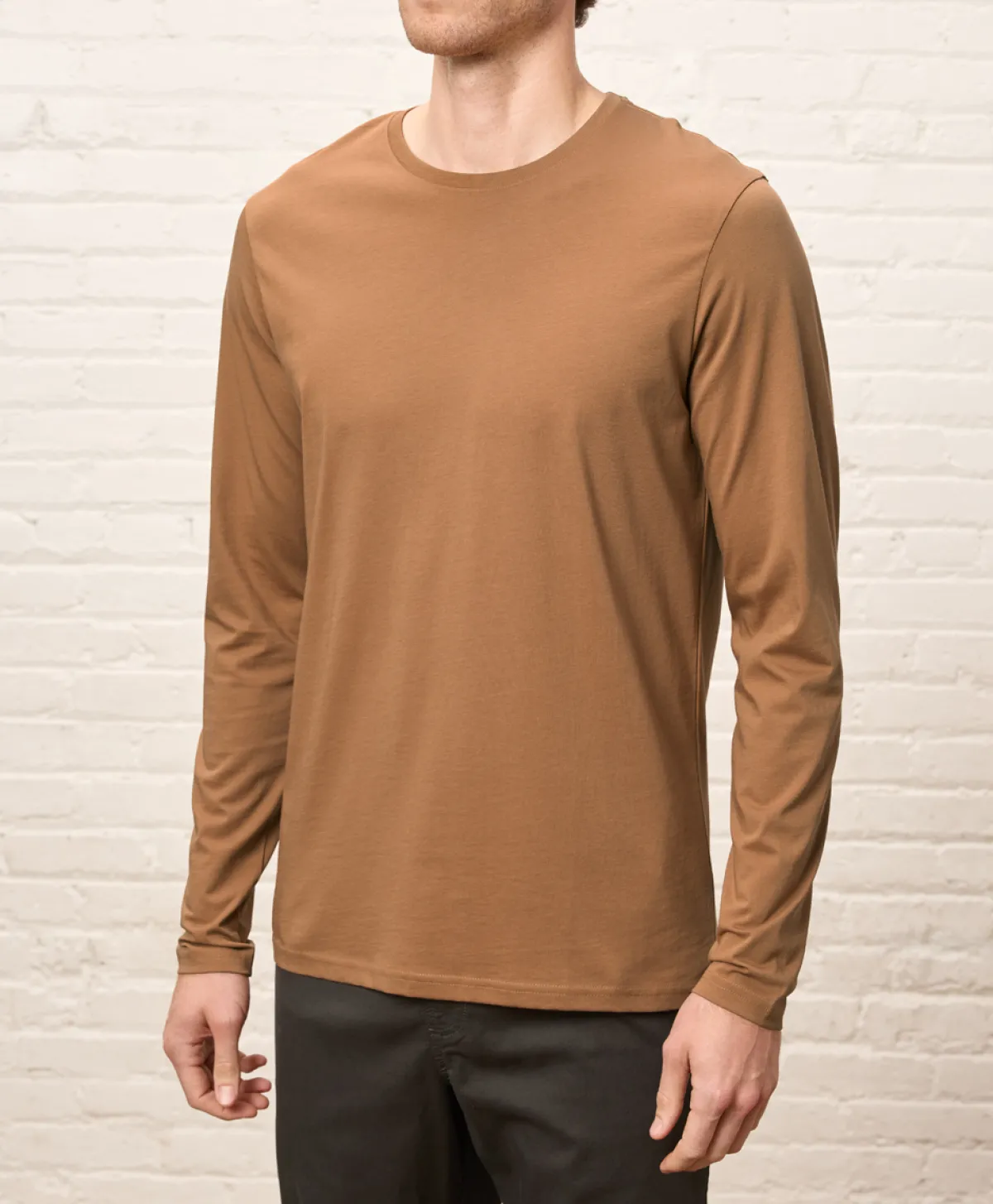 Pact Organic Softspun Essential Crewneck Long Sleeve Tee