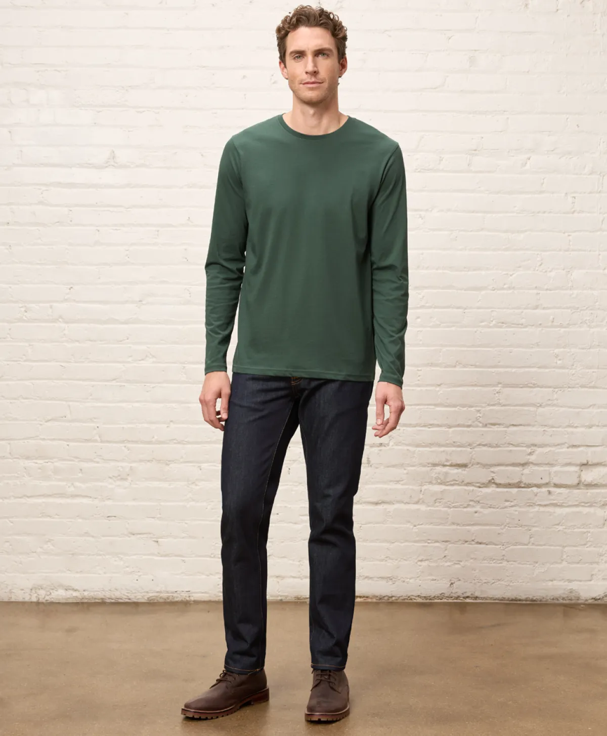 Pact Organic Softspun Essential Crewneck Long Sleeve Tee