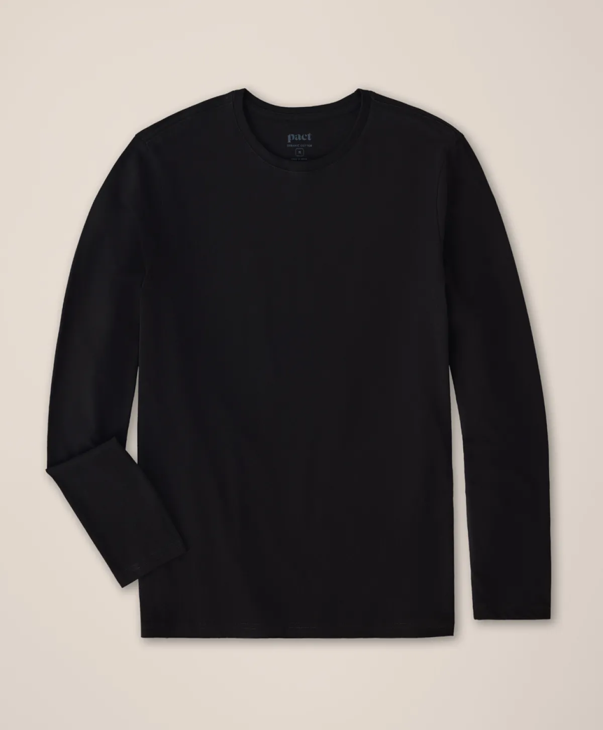 Pact Organic Softspun Essential Crewneck Long Sleeve Tee