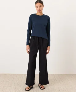 Women Pact Organic Softspun Essential Crewneck Long Sleeve Tee