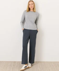 Women Pact Organic Softspun Essential Crewneck Long Sleeve Tee